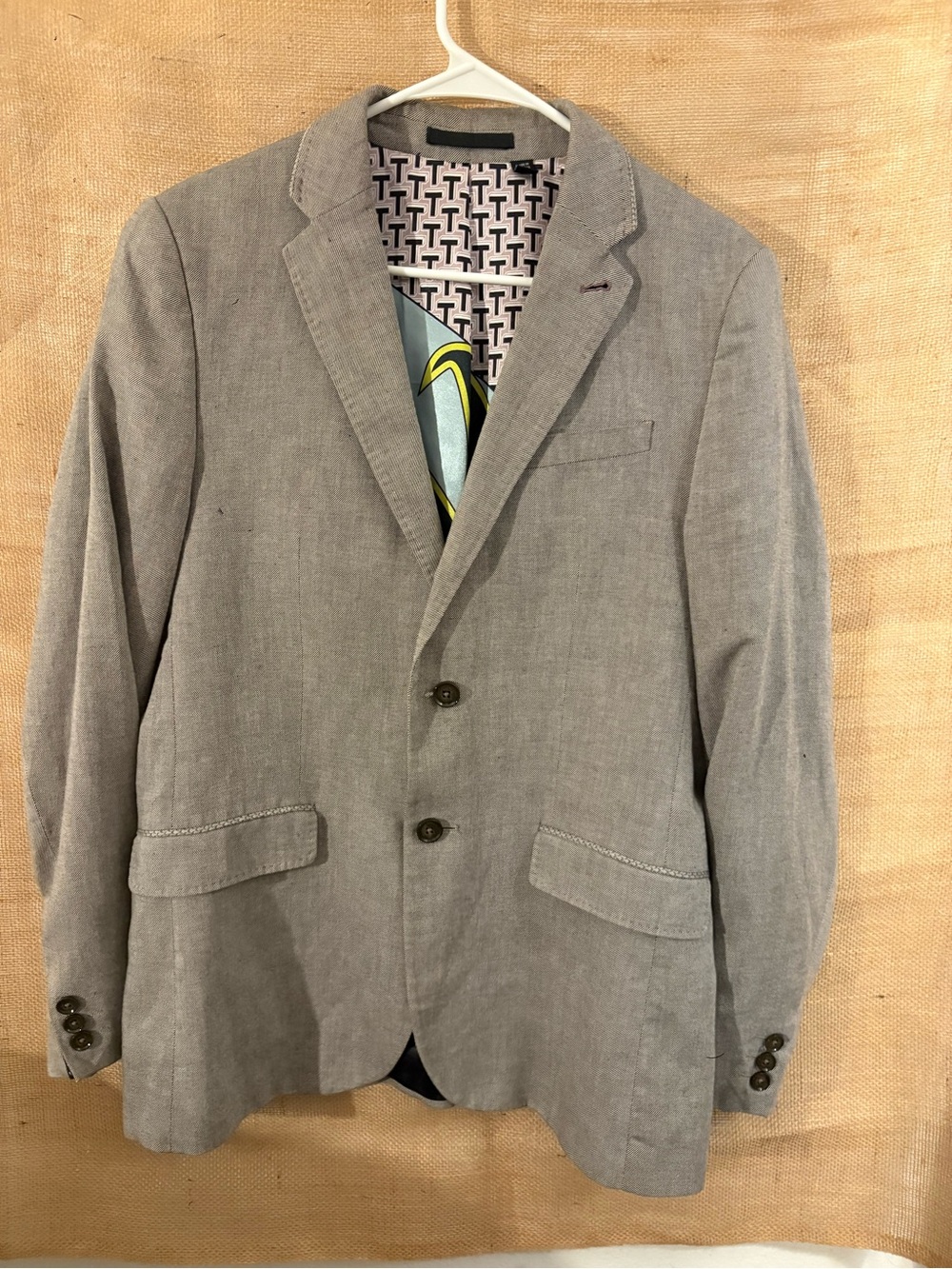 Ted Baker Blazer Size 3 Gray Sport Coat